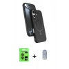 MARSİLYAN™- iPhone 17 Kılıf İz Işık Koleksiyonu - Siyah Joko Magic 5D Cam + Raze Metal Kamera Lens - GI