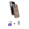 MARSİLYAN™- iPhone 17 Kılıf İz Işık Koleksiyonu - Siyah Joko Magic 5D Cam + Bilvis Titan Kamera Lens - GS