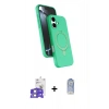 MARSİLYAN™- iPhone 17 Kılıf İz Işık Koleksiyonu - Siyah Joko Magic 5D Cam + Bilvis Titan Kamera Lens - GS