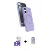 MARSİLYAN™- iPhone 17 Kılıf İz Işık Koleksiyonu - Siyah Joko Magic 5D Cam + Bilvis Titan Kamera Lens - GS
