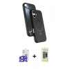 MARSİLYAN™- iPhone 17 Kılıf İz Işık Koleksiyonu - Siyah Joko Magic 5D Hayalet Cam + Bilvis Titan Kamera Lens - SH