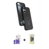 MARSİLYAN™- iPhone 17 Kılıf İz Işık Koleksiyonu - Siyah Joko Magic 5D Hayalet Cam + Bilvis Titan Kamera Lens - LA