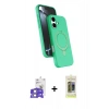 MARSİLYAN™- iPhone 17 Kılıf İz Işık Koleksiyonu - Siyah Joko Magic 5D Hayalet Cam + Bilvis Titan Kamera Lens - GS