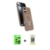 MARSİLYAN™- iPhone 17 Kılıf İz Işık Koleksiyonu - Siyah Joko Magic 5D Hayalet Cam + Raze Metal Kamera Lens - GS