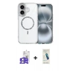 MARSİLYAN™- iPhone 17 Kılıf Kıvılcım Form Prime - Şeffaf Pasifik Cam Ekran Koruyucu + Bilvis Titan Kamera Lens - GS