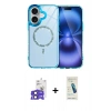 MARSİLYAN™- iPhone 17 Kılıf Kıvılcım Form Prime - Şeffaf Pasifik Cam Ekran Koruyucu + Bilvis Titan Kamera Lens - SH