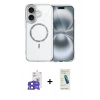 MARSİLYAN™- iPhone 17 Kılıf Kıvılcım Form Prime - Şeffaf Pasifik Cam Ekran Koruyucu + Bilvis Titan Kamera Lens - SH