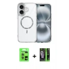 MARSİLYAN™- iPhone 17 Kılıf Kıvılcım Form Prime - Siyah 360 Mat Full Body Arka Koruyucu + Raze Metal Kamera Lens - AKYL