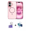 MARSİLYAN™- iPhone 17 Kılıf Kıvılcım Form Prime - Siyah 3D Antistatik Cam Ekran Koruyucu + Bilvis Titan Kamera Lens - AKYL