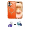 MARSİLYAN™- iPhone 17 Kılıf Kıvılcım Form Prime - Siyah 3D Antistatik Seramik Nano Ekran Koruyucu + Bilvis Titan Kamera Lens - GS