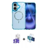 MARSİLYAN™- iPhone 17 Kılıf Kıvılcım Form Prime - Siyah 3D Antistatik Seramik Nano Ekran Koruyucu + Bilvis Titan Kamera Lens - GS