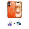 MARSİLYAN™- iPhone 17 Kılıf Kıvılcım Form Prime - Siyah 3D Antistatik Seramik Nano Ekran Koruyucu + Bilvis Titan Kamera Lens - SH