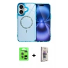 MARSİLYAN™- iPhone 17 Kılıf Kıvılcım Form Prime - Siyah Bilvis 3D Cam Ekran Koruyucu + Raze Metal Kamera Lens - AKYL