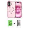 MARSİLYAN™- iPhone 17 Kılıf Kıvılcım Form Prime - Siyah Bilvis 3D Cam Ekran Koruyucu + Raze Metal Kamera Lens - AKYL