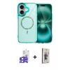 MARSİLYAN™- iPhone 17 Kılıf Kıvılcım Form Prime - Siyah Bilvis 3D Cam Ekran Koruyucu + Bilvis Titan Kamera Lens - AKMI
