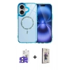 MARSİLYAN™- iPhone 17 Kılıf Kıvılcım Form Prime - Siyah Bilvis 3D Cam Ekran Koruyucu + Siyah Bilvis Titan Kamera Lens