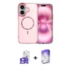 MARSİLYAN™- iPhone 17 Kılıf Kıvılcım Form Prime - Siyah Bilvis 5in1 3D Magic Cam Ekran Koruyucu + Bilvis Titan Kamera Lens - AKYL