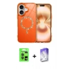 MARSİLYAN™- iPhone 17 Kılıf Kıvılcım Form Prime - Siyah Bilvis 5in1 3D Magic Cam Ekran Koruyucu + Raze Metal Kamera Lens - GI