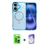 MARSİLYAN™- iPhone 17 Kılıf Kıvılcım Form Prime - Siyah Bilvis 5in1 3D Magic Cam Ekran Koruyucu + Raze Metal Kamera Lens - GI