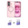 MARSİLYAN™- iPhone 17 Kılıf Kıvılcım Form Prime - Siyah Bilvis 5in1 5D Magic Hayalet Cam Ekran Koruyucu + Açık Yeşil Bilvis Titan Kamera Lens