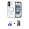 MARSİLYAN™- iPhone 17 Kılıf Kıvılcım Form Prime - Siyah Bilvis Hayalet Cam Ekran Koruyucu + Bilvis Titan Kamera Lens - GS