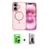 MARSİLYAN™- iPhone 17 Kılıf Kıvılcım Form Prime - Siyah Bilvis Hayalet Cam Ekran Koruyucu + Raze Metal Kamera Lens - GS