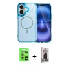 MARSİLYAN™- iPhone 17 Kılıf Kıvılcım Form Prime - Siyah Bilvis Hayalet Cam Ekran Koruyucu + Raze Metal Kamera Lens - AKMI