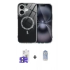 MARSİLYAN™- iPhone 17 Kılıf Kıvılcım Form Prime - Siyah Joko Magic 5D Cam + Bilvis Titan Kamera Lens - SH