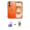 MARSİLYAN™- iPhone 17 Kılıf Kıvılcım Form Prime - Siyah Joko Magic 5D Hayalet Cam + Açık Mavi Bilvis Titan Kamera Lens
