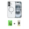 MARSİLYAN™- iPhone 17 Kılıf Kıvılcım Form Prime - Siyah Joko Magic 5D Hayalet Cam + Raze Metal Kamera Lens - GS