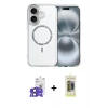 MARSİLYAN™- iPhone 17 Kılıf Kıvılcım Form Prime - Siyah Joko Magic 5D Hayalet Cam + Siyah Bilvis Titan Kamera Lens