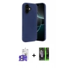 MARSİLYAN™- iPhone 17 Kılıf Kozmos Yansıma Özel Seri - Şeffaf 360 Full Body Arka Koruyucu + Bilvis Titan Kamera Lens - SH