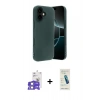 MARSİLYAN™- iPhone 17 Kılıf Kozmos Yansıma Özel Seri - Şeffaf Pasifik Cam Ekran Koruyucu + Bilvis Titan Kamera Lens - LA