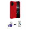 MARSİLYAN™- iPhone 17 Kılıf Kozmos Yansıma Özel Seri - Şeffaf Pasifik Cam Ekran Koruyucu + Bilvis Titan Kamera Lens - GS