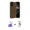 MARSİLYAN™- iPhone 17 Kılıf Kozmos Yansıma Özel Seri - Şeffaf Pasifik Cam Ekran Koruyucu + Bilvis Titan Kamera Lens - GS
