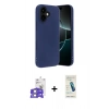 MARSİLYAN™- iPhone 17 Kılıf Kozmos Yansıma Özel Seri - Şeffaf Pasifik Cam Ekran Koruyucu + Bilvis Titan Kamera Lens - GS
