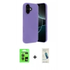 MARSİLYAN™- iPhone 17 Kılıf Kozmos Yansıma Özel Seri - Şeffaf Pasifik Cam Ekran Koruyucu + Raze Metal Kamera Lens - GI
