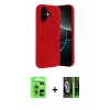 MARSİLYAN™- iPhone 17 Kılıf Kozmos Yansıma Özel Seri - Siyah 360 Mat Full Body Arka Koruyucu + Raze Metal Kamera Lens - AKYL