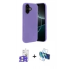 MARSİLYAN™- iPhone 17 Kılıf Kozmos Yansıma Özel Seri - Siyah 3D Antistatik Seramik Nano Ekran Koruyucu + Bilvis Titan Kamera Lens - AKYL