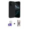 MARSİLYAN™- iPhone 17 Kılıf Kozmos Yansıma Özel Seri - Siyah Bilvis 3D Cam Ekran Koruyucu + Bilvis Titan Kamera Lens - AKYL