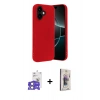 MARSİLYAN™- iPhone 17 Kılıf Kozmos Yansıma Özel Seri - Siyah Bilvis 3D Cam Ekran Koruyucu + Bilvis Titan Kamera Lens - AKYL