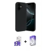 MARSİLYAN™- iPhone 17 Kılıf Kozmos Yansıma Özel Seri - Siyah Bilvis 5in1 3D Magic Cam Ekran Koruyucu + Açık Yeşil Bilvis Titan Kamera Lens