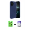 MARSİLYAN™- iPhone 17 Kılıf Kozmos Yansıma Özel Seri - Siyah Bilvis 5in1 3D Magic Cam Ekran Koruyucu + Raze Metal Kamera Lens - AKYL