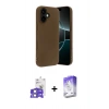 MARSİLYAN™- iPhone 17 Kılıf Kozmos Yansıma Özel Seri - Siyah Bilvis 5in1 3D Magic Cam Ekran Koruyucu + Bilvis Titan Kamera Lens - LA