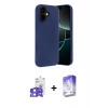 MARSİLYAN™- iPhone 17 Kılıf Kozmos Yansıma Özel Seri - Siyah Bilvis 5in1 3D Magic Cam Ekran Koruyucu + Bilvis Titan Kamera Lens - LA