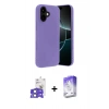 MARSİLYAN™- iPhone 17 Kılıf Kozmos Yansıma Özel Seri - Siyah Bilvis 5in1 3D Magic Cam Ekran Koruyucu + Bilvis Titan Kamera Lens - AKMI