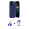 MARSİLYAN™- iPhone 17 Kılıf Kozmos Yansıma Özel Seri - Siyah Bilvis 5in1 3D Magic Cam Ekran Koruyucu + Bilvis Titan Kamera Lens - AKMI