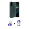 MARSİLYAN™- iPhone 17 Kılıf Kozmos Yansıma Özel Seri - Siyah Bilvis 5in1 3D Magic Cam Ekran Koruyucu + Bilvis Titan Kamera Lens - LA