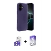 MARSİLYAN™- iPhone 17 Kılıf Kozmos Yansıma Özel Seri - Siyah Bilvis 5in1 3D Magic Cam Ekran Koruyucu + Bilvis Titan Kamera Lens - SH