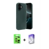 MARSİLYAN™- iPhone 17 Kılıf Kozmos Yansıma Özel Seri - Siyah Bilvis 5in1 3D Magic Cam Ekran Koruyucu + Raze Metal Kamera Lens - GS